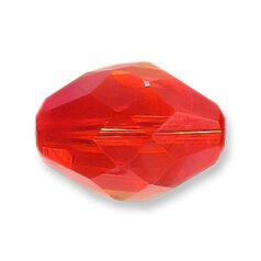 Bead, Helenski Crystal Art.8040 11x8mm Oval - Light Siam