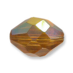 Bead, Helenski Crystal Art.8040 11x8mm Oval - Light Topaz AB