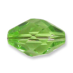 Bead, Helenski Crystal Art.8040 11x8mm Oval - Peridot Green