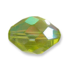 Bead, Helenski Crystal Art.8040 11x8mm Oval - Light Olivine AB