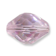 Bead, Helenski Crystal Art.8040 11x8mm Oval - Rosaline AB