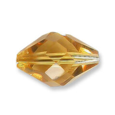 Bead, Helenski Crystal Art.8040 9x6mm Oval - Light Topaz