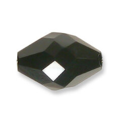 Bead, Helenski Crystal Art.8040 9x6mm Oval - Jet Black