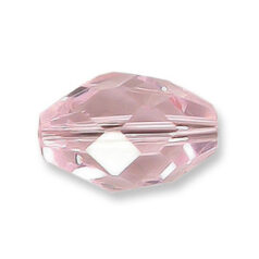 Bead, Helenski Crystal Art.8040 9x6mm Oval - Rosaline Pink