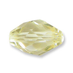 Bead, Helenski Crystal Art.8040 9x6mm Oval - Light Siam AB