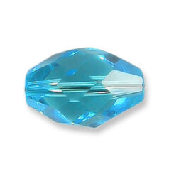 Bead, Helenski Crystal Art.8040 9x6mm Oval - Aquamarine