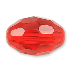 Bead, Helenski Crystal Art.8045 13x10mm Oval - Light Siam