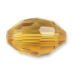 Bead, Helenski Crystal Art.8045 13x10mm Oval - Light Topaz