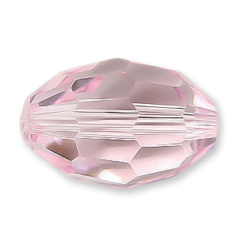 Bead, Helenski Crystal Art.8045 13x10mm Oval - Rosaline Pink