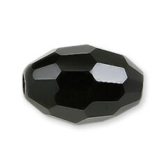 Bead, Helenski Crystal Art.8045 9x6mm Oval - Jet Black