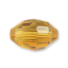 Bead, Helenski Crystal Art.8045 7x4mm Oval - Light Topaz