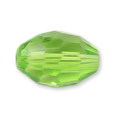 Bead, Helenski Crystal Art.8045 7x4mm Oval - Light Olivine
