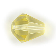 Bead, Helenski Crystal Art.8005 10x9mm Bicone Drop - Jonquil