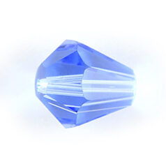 Bead, Helenski Crystal Art.8005 10x9mm Bicone Drop - Light Sapphire