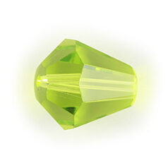 Helenski Genuine Crystal Art.8005 10x9mm Bicone Drop - Light Olivine
