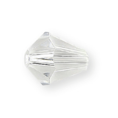 Bead, Helenski Crystal Art.8005 8x7mm Bicone Drop - Crystal