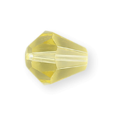 Bead, Helenski Crystal Art.8005 8x7mm Bicone Drop - Jonquil