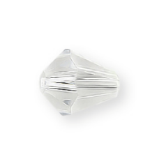 Bead, Helenski Crystal Art.8005 6x5mm Bicone Drop - Crystal