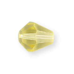 Bead, Helenski Crystal Art.8005 6x5mm Bicone Drop - Jonquil