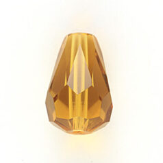 Bead, Helenski Crystal Art.8120 13x9mm Teardrop - Light Topaz