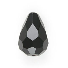 Bead, Helenski Crystal Art.8120 13x9mm Teardrop - Jet Black