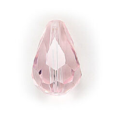 Bead, Helenski Crystal Art.8120 13x9mm Teardrop - Rosaline Pink