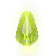 Bead, Helenski Crystal Art.8120 13x9mm Teardrop - Light Olivine