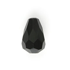 Bead, Helenski Crystal Art.8120 11x7mm Teardrop - Jet Black