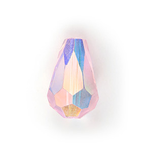Bead, Helenski Crystal Art.8120 11x7mm Teardrop - Rosaline AB