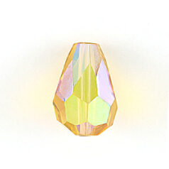 Bead, Helenski Crystal Art.8120 9x5mm Teardrop - Light Topaz AB