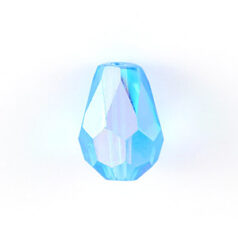 Bead, Helenski Crystal Art.8120 9x5mm Teardrop - Aquamarine AB