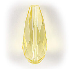 Bead, Helenski Crystal Art.8120 17X7mm Teardrop - Jonquil