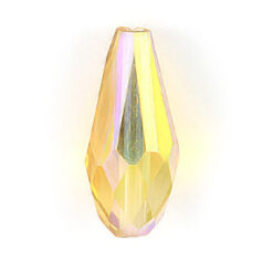 Bead, Helenski Crystal Art.8120 17X7mm Teardrop - Light Topaz AB
