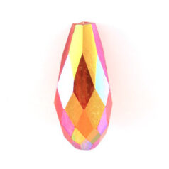 Bead, Helenski Crystal Art.8120 17X7mm Teardrop - Light Siam AB