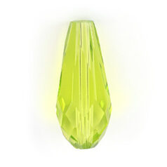 Bead, Helenski Crystal Art.8120 17X7mm Teardrop - Light Olivine