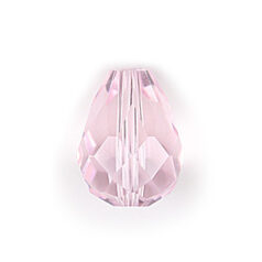 Bead, Helenski Crystal Art.8115 10x8mm Teardrop - Rosaline Pink