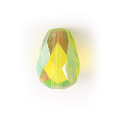 Bead, Helenski Crystal Art.8115 10x8mm Teardrop - Light Olivine AB