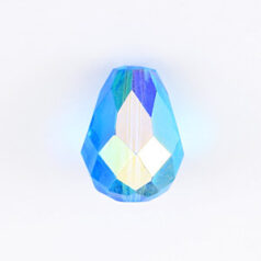 Bead, Helenski Crystal Art.8115 10x8mm Teardrop - Aquamarine AB