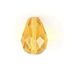 Bead, Helenski Crystal Art.8115 8x6mm Teardrop - Light Topaz