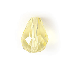 Bead, Helenski Crystal Art.8115 8x6mm Teardrop - Jonquil