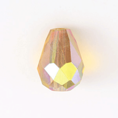 Bead, Helenski Crystal Art.8115 8x6mm Teardrop - Light Topaz AB