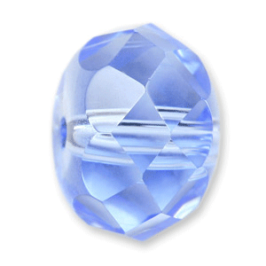 Bead, Helenski Crystal Art.8051 8x10mm Rondelle - Light Sapphire
