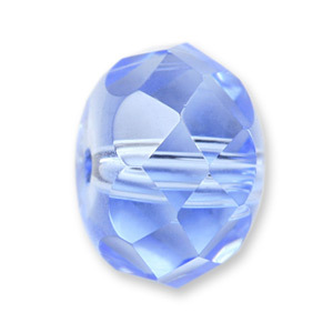 Bead, Helenski Crystal Art.8051 6x8mm Rondelle - Light Sapphire