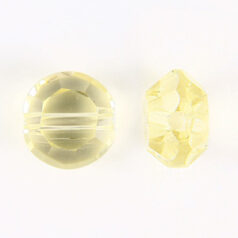 Bead, Helenski Crystal Art.8055 8mm Coin - Jonquil