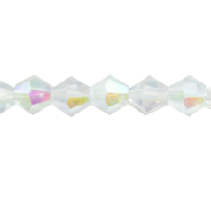 Bead, Helenski Crystal, 6mm Bicone - Alexandrite AB