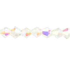 Bead, Helenski Crystal, 5mm Bicone - Crystal AB