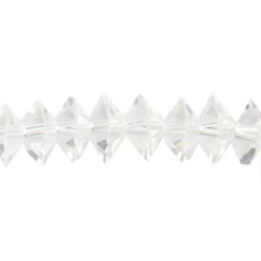 Bead, Helenski Crystal, 4x8mm Donut - Crystal