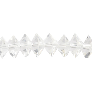 Bead, Helenski Crystal, 4x8mm Donut - Crystal