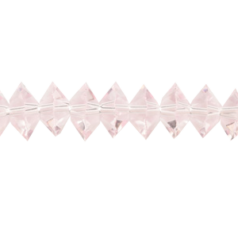 Bead, Helenski Crystal, 4x8mm Donut - Rosaline Pink