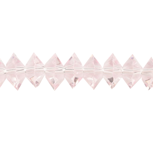 Bead, Helenski Crystal, 4x8mm Donut - Rosaline Pink